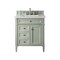 James Martin Vanities Brittany 30in Single Vanity, Sage Green, w/ 3 CM White Zeus Quartz Top 650-V30-SGR-3WZ - alternate 1